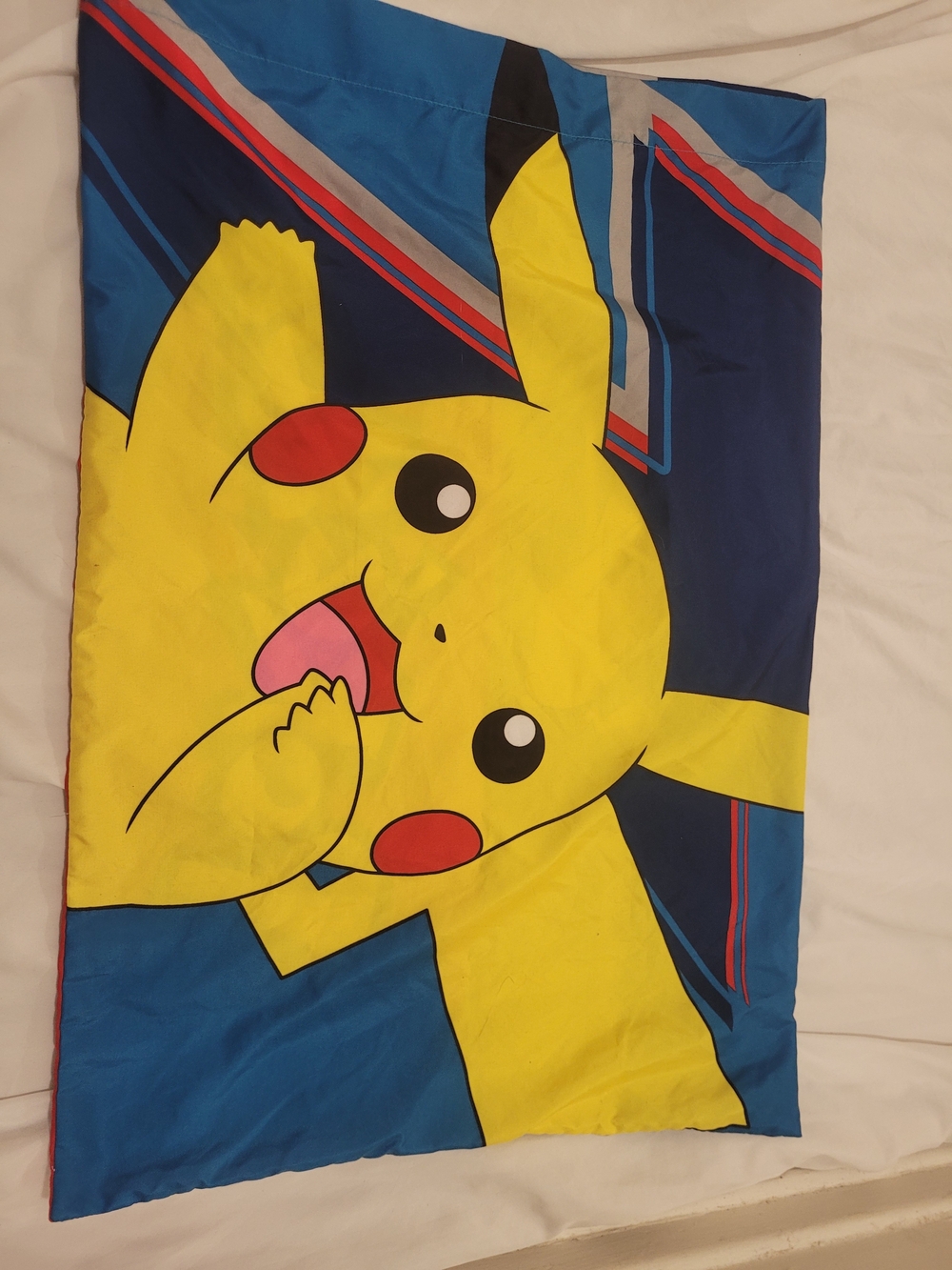 Pokemon Pikachu Pillowcase in Yellow, Blue & Red
